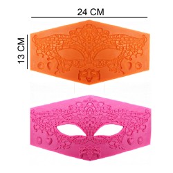 Mask Silicone Sugar Paste, Soap, Candle Mold #HG315