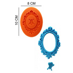 Frame Silicone Sugar Paste, Soap, Candle Mold #HG318