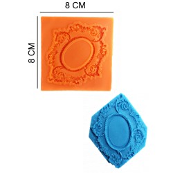 Frame Silicone Sugar Paste, Soap, Candle Mold #HG321