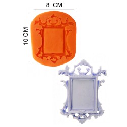 Frame Silicone Sugar Paste, Soap, Candle Mold #HG324
