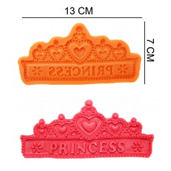 Princess Silicone Sugar Paste, Soap, Candle Mold #HG330