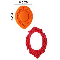 Frame Silicone Sugar Paste, Soap, Candle Mold #HG350