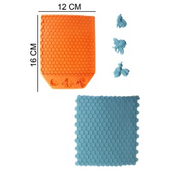 Honeycomb Bees Silicone Sugar Paste, Soap, Candle Mold #HG353