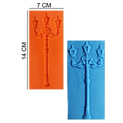 Street Lamp Silicone Sugar Paste, Soap, Candle Mold #HG364