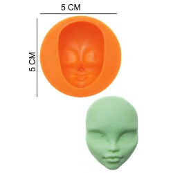 Face Baby Silicone Sugar Paste, Soap, Candle Mold #HG391