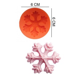 Snowflake Silicone Sugar Paste, Soap, Candle Mold #HG408