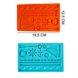 Marine Silicone Sugar Paste, Soap, Candle Mold #HG449