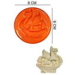 Sailing Ship Silicone Sugar Paste, Soap, Candle Mold #HG493