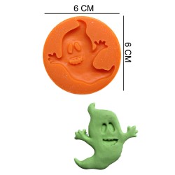 Ghost Silicone Sugar Paste, Soap, Candle Mold #HG505
