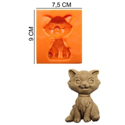 Doggy Silicone Sugar Paste, Soap, Candle Mold #HG514