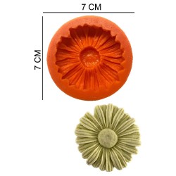 Daisy Flower Silicone Sugar Paste, Soap, Candle Mold #HG529