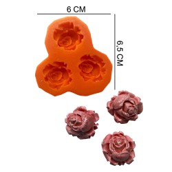Roses Silicone Sugar Paste, Soap, Candle Mold #HG539