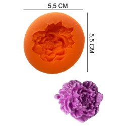 Rose Flower Silicone Sugar Paste, Soap, Candle Mold #HG541
