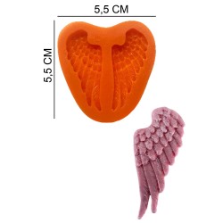 Angel Wing Silicone Sugar Paste, Soap, Candle Mold #HG544
