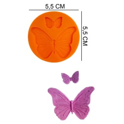 Butterflies Silicone Sugar Paste, Soap, Candle Mold #HG547